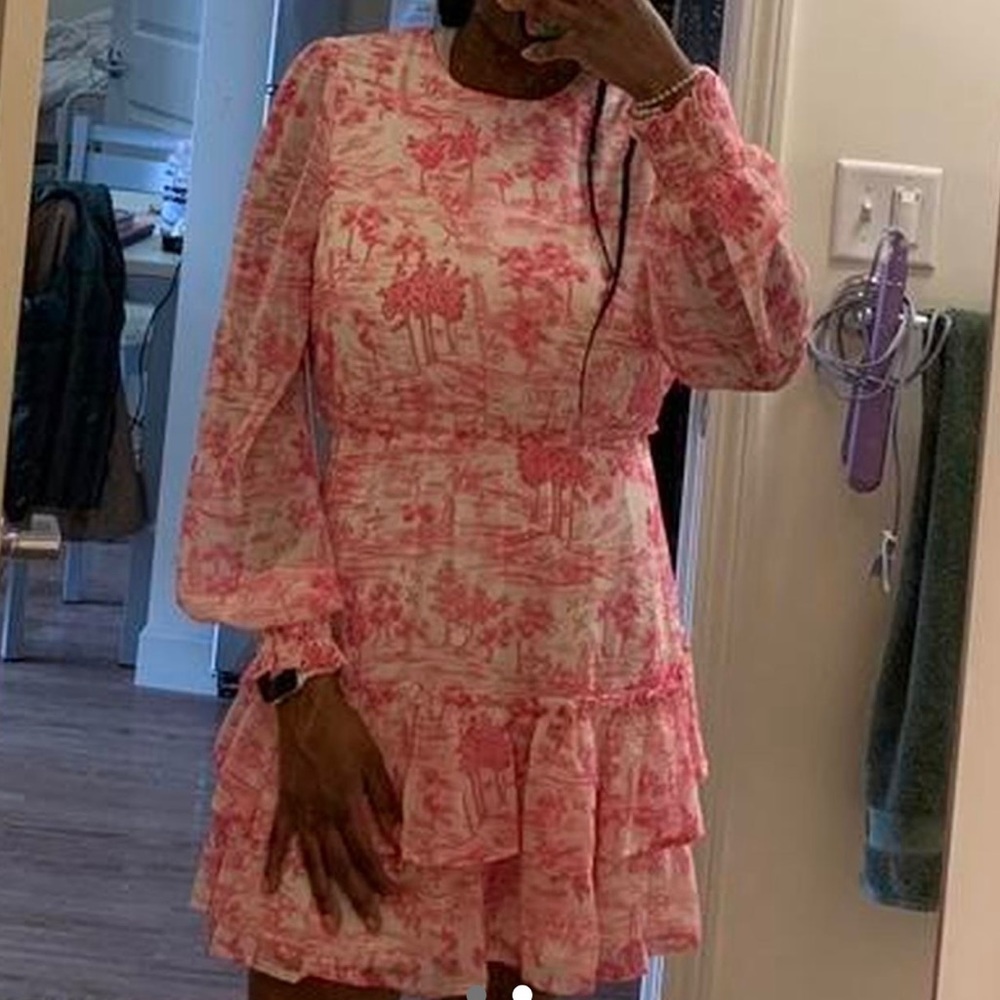 pink and white dress from Bloomingdales Aqua brand, size M only worn a few times